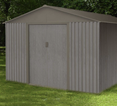 Abri extérieur en métal imitation bois – Robuste et sans entretien