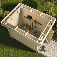 Abri de jardin bois ROVETO 4,7 m² – Compact et premium à petit prix
