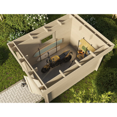 Abri de jardin bois ROVETO 4,7 m² – Compact et premium à petit prix