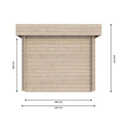 Abri de jardin bois ROVETO 4,7 m² – Compact et premium à petit prix
