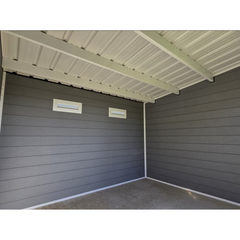 Abri de jardin composite SINTRA 9 m² gris clair – Moderne et résistant