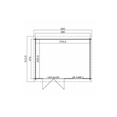Cabane de jardin SANTA FE 10 m² – Bois 28 mm solide et durable