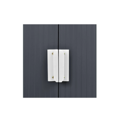 Abri de jardin en acier galvanisé gris 12,5 m² – Résistance longue durée