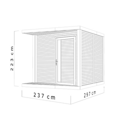 Abri moderne de jardin 7,1 m² – Finition haut de gamme, prix direct usine