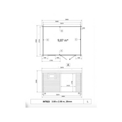 Abri de jardin bois moderne 13 m² – Qualité premium à prix direct fabricant